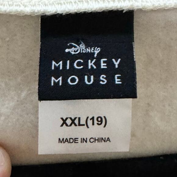 Disney Mickey & Minnie Mouse Graphic Sweatshirt White Crewneck XXL Unisex - Picture 5 of 8